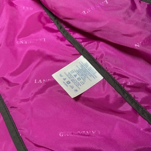 Lands End Vest Womens Small Winter Down Pink Puffer - Picture 4 of 4